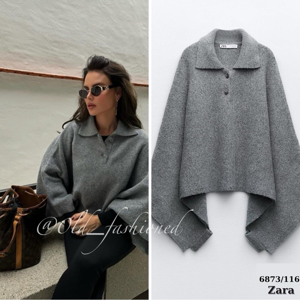 ZARA Bloggers Fav Wool Polo Cape